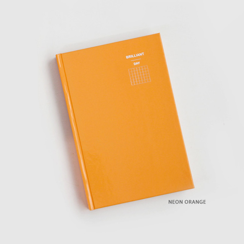 Neon Orange - GMZ Brilliant dateless daily planner scheduler Neon Orange - GMZ Brilliant dateless daily planner scheduler
