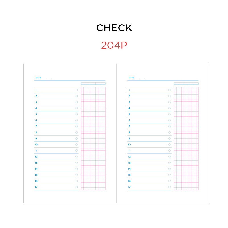 Check - GMZ Brilliant dateless monthly planner scheduler Check - GMZ Brilliant dateless monthly planner scheduler