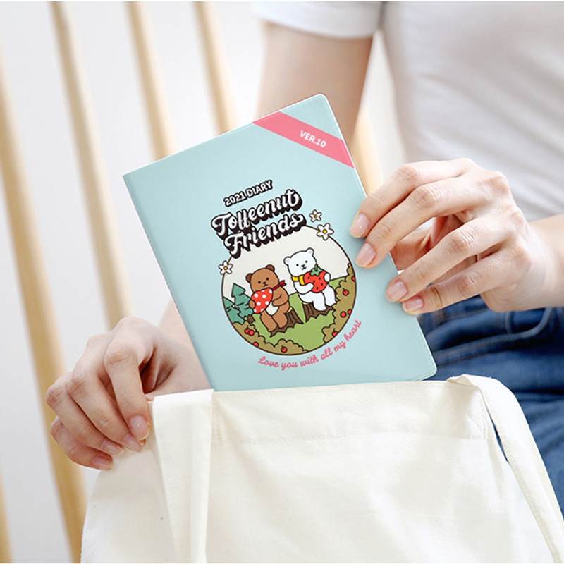 Monopoly 2021 Toffeenut friends dated weekly diary with pen Monopoly 2021 Toffeenut friends dated weekly diary with pen