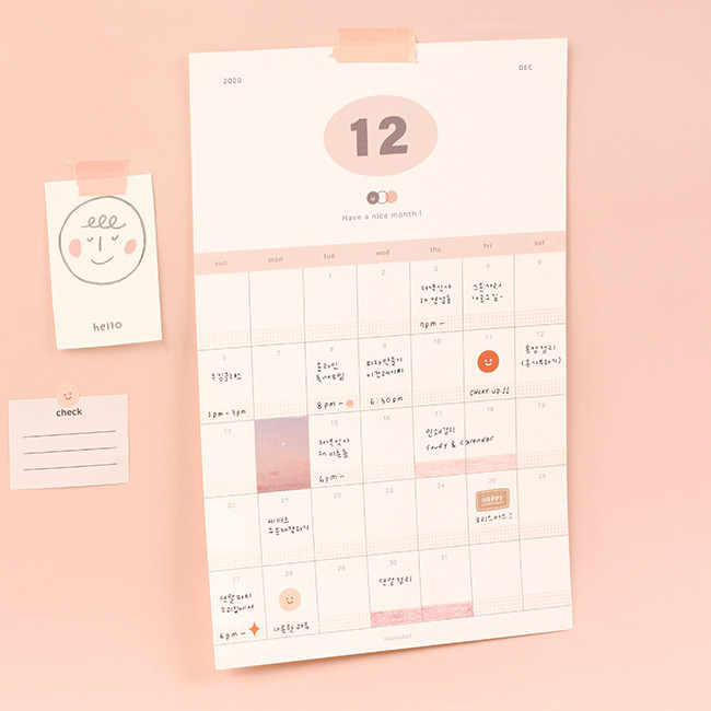 Usage example - Dash And Dot 2021 Have a nice months calendar sheets