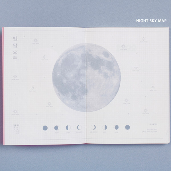 Night sky map - After The Rain 2021 Star and Moon special dated weekly diary