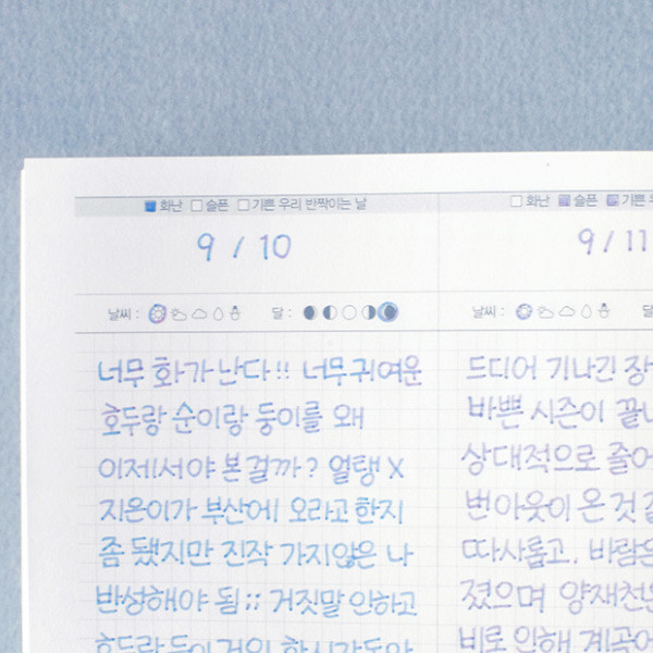 Today record - After The Rain 2021 Star and Moon special dated weekly diary