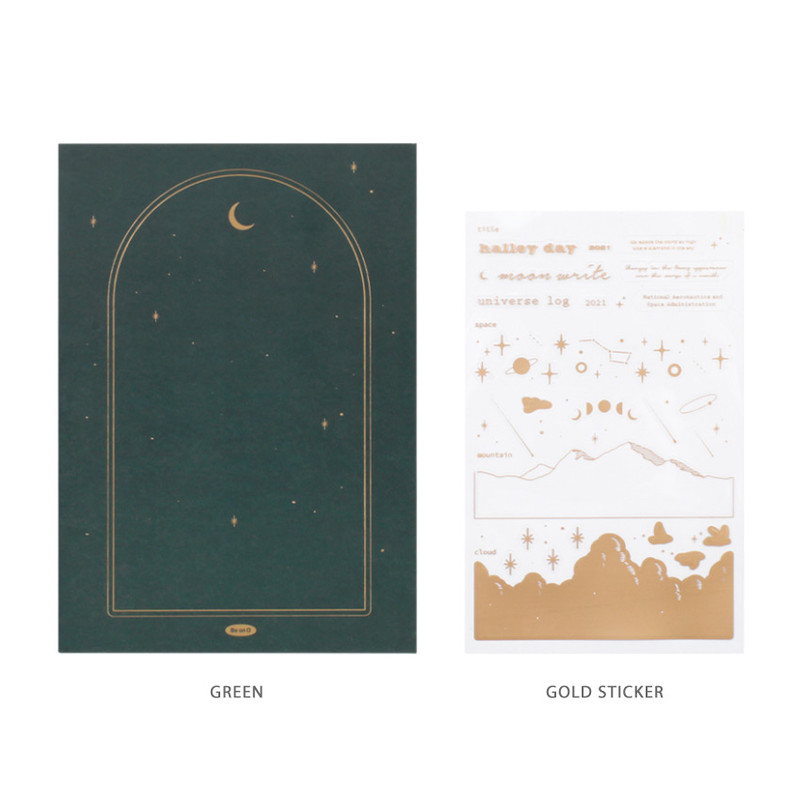 Green - After The Rain 2021 Star and Moon special dated weekly diary