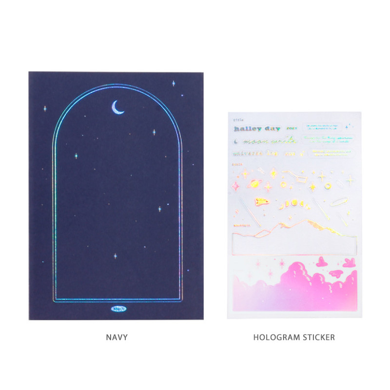 Navy - After The Rain 2021 Star and Moon special dated weekly diary