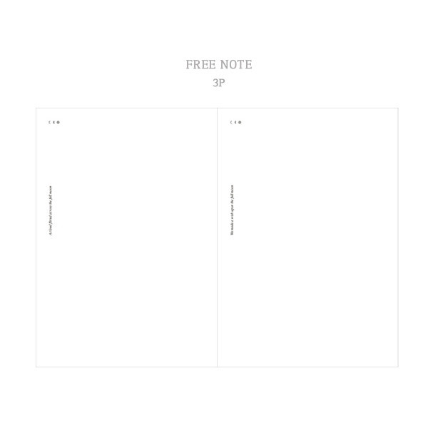 Free note - Dash And Dot 2021 Moon large dated weekly diary planner