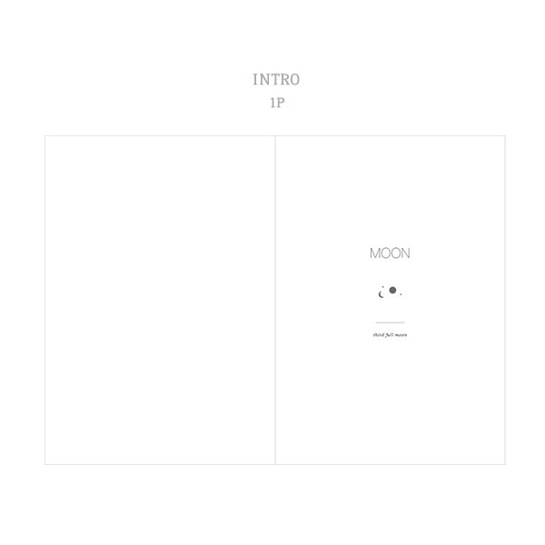 Intro - Dash And Dot 2021 Moon large dated weekly diary planner