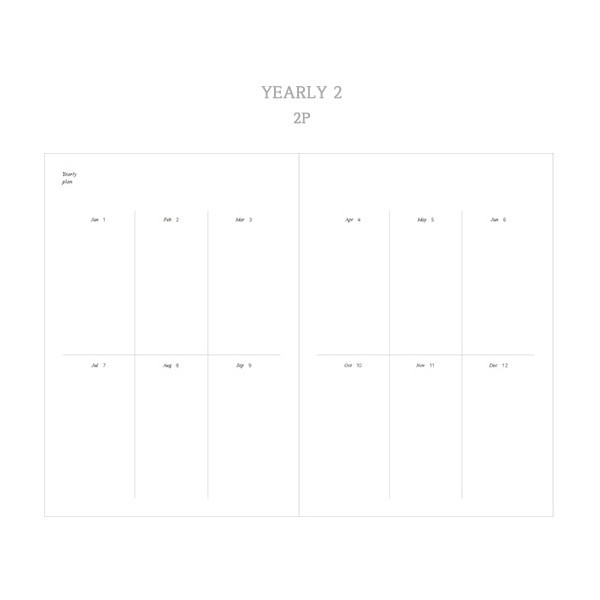Yearly plan 2 - Dash And Dot 2021 Moon large dated weekly diary planner