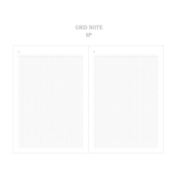 Grid note - Dash And Dot 2021 Moon large dated weekly diary planner