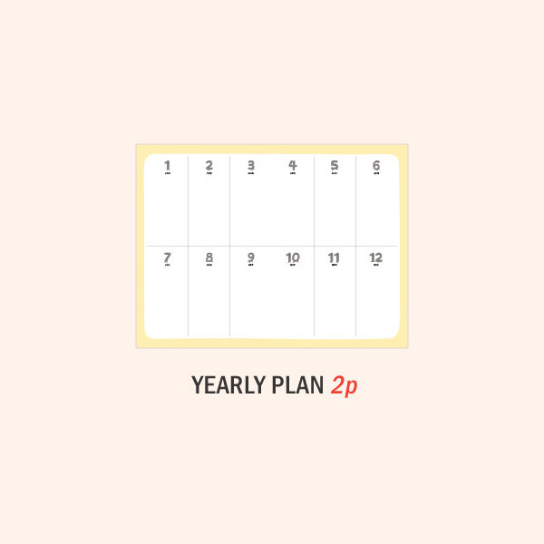 Yearly plan - ICONIC 2021 Witty dated weekly diary planner