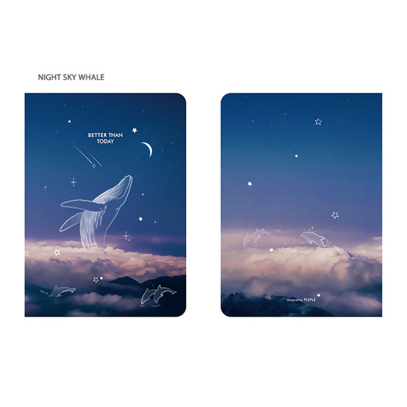 Night sky whale - PLEPLE 2021 Better than Today dated weekly planner scheduler Night sky whale - PLEPLE 2021 Better than Today dated weekly planner scheduler