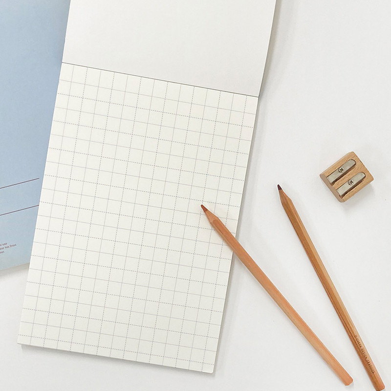 Grid papers - O-check Vintage yellow A5 grid notepad Grid papers - O-check Vintage yellow A5 grid notepad