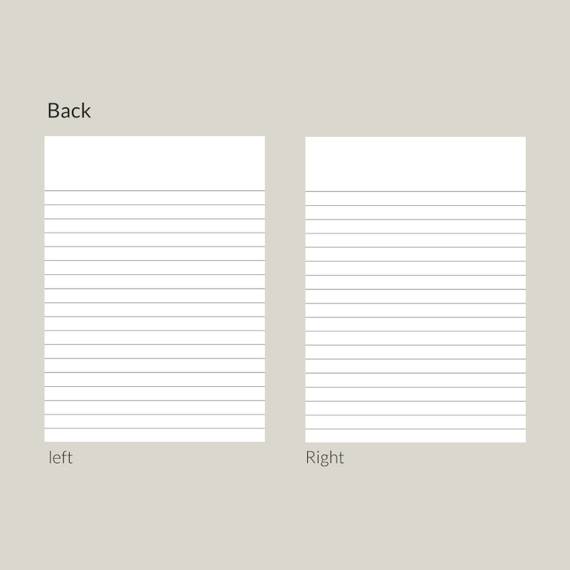 Back page - N.IVY 2021 Two months standing monthly desk calendar