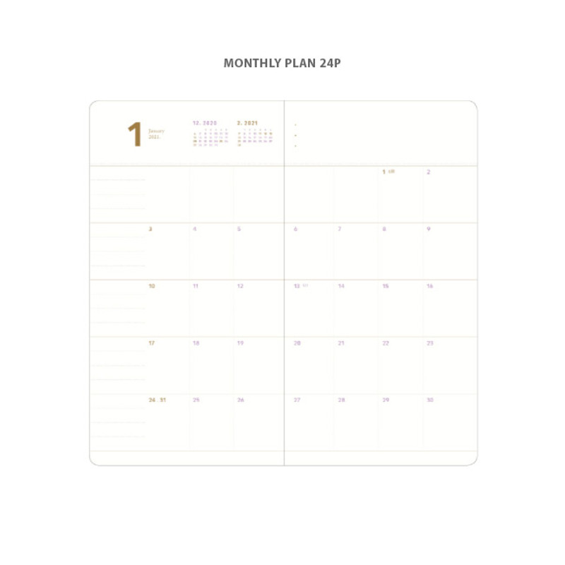 Monthly plan - 2021 Notable memory long dated daily diary Monthly plan - 2021 Notable memory long dated daily diary