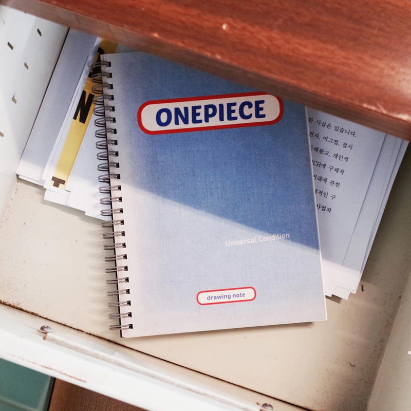 UNIVERSAL CONDITION French blue wirebound blank notebook UNIVERSAL CONDITION French blue wirebound blank notebook