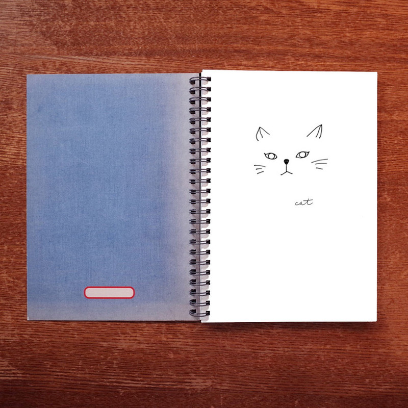 Plain page - UNIVERSAL CONDITION French blue wirebound blank notebook Plain page - UNIVERSAL CONDITION French blue wirebound blank notebook