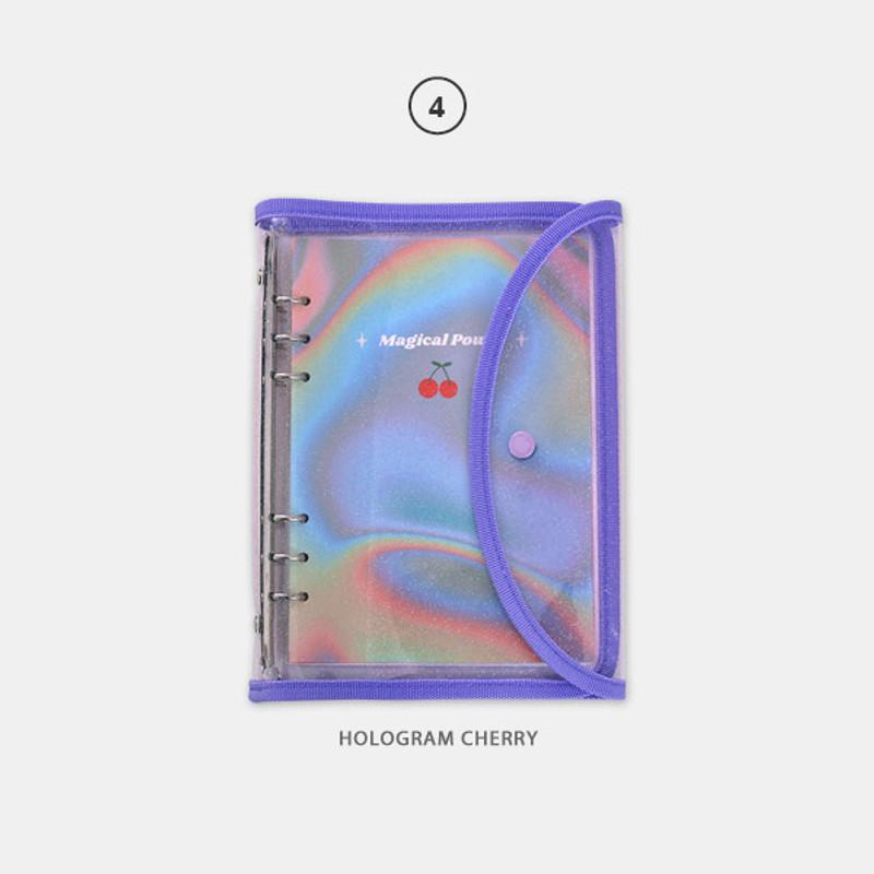 04 Hologram Cherry - Second Mansion Retro 6-ring A5 undated weekly planner 04 Hologram Cherry - Second Mansion Retro 6-ring A5 undated weekly planner