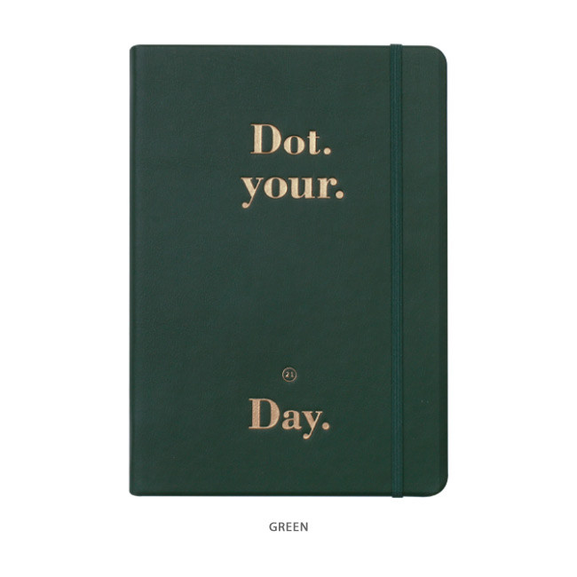 Green - After The Rain 2021 Dot your day dated weekly diary planner