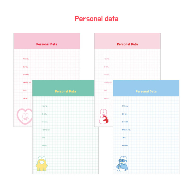 Personal data - DESIGN GOMGOM Reeli A5 6-ring dateless weekly planner