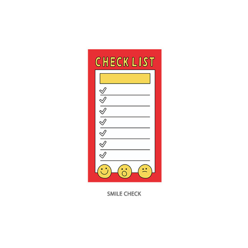 Smile check - Ardium Color point checklist blank memo notepad ver2 Smile check - Ardium Color point checklist blank memo notepad ver2