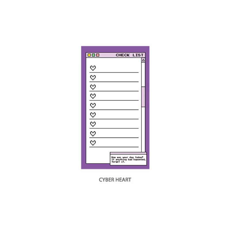 Cyber heart - Ardium Color point checklist blank memo notepad ver2 Cyber heart - Ardium Color point checklist blank memo notepad ver2
