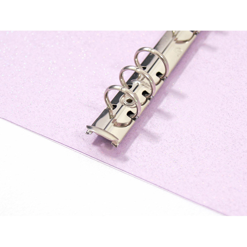 Sturdy ring - Second mansion Twinkle transparent A6 6 ring binder cover Sturdy ring - Second mansion Twinkle transparent A6 6 ring binder cover