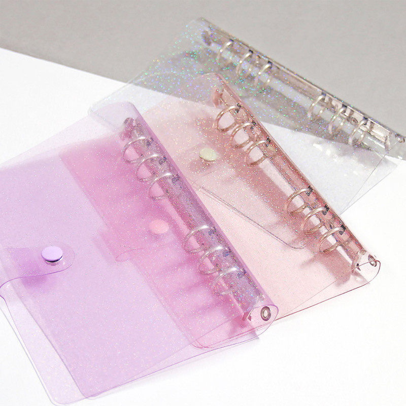 Second mansion Twinkle transparent A6 6 ring binder cover Second mansion Twinkle transparent A6 6 ring binder cover