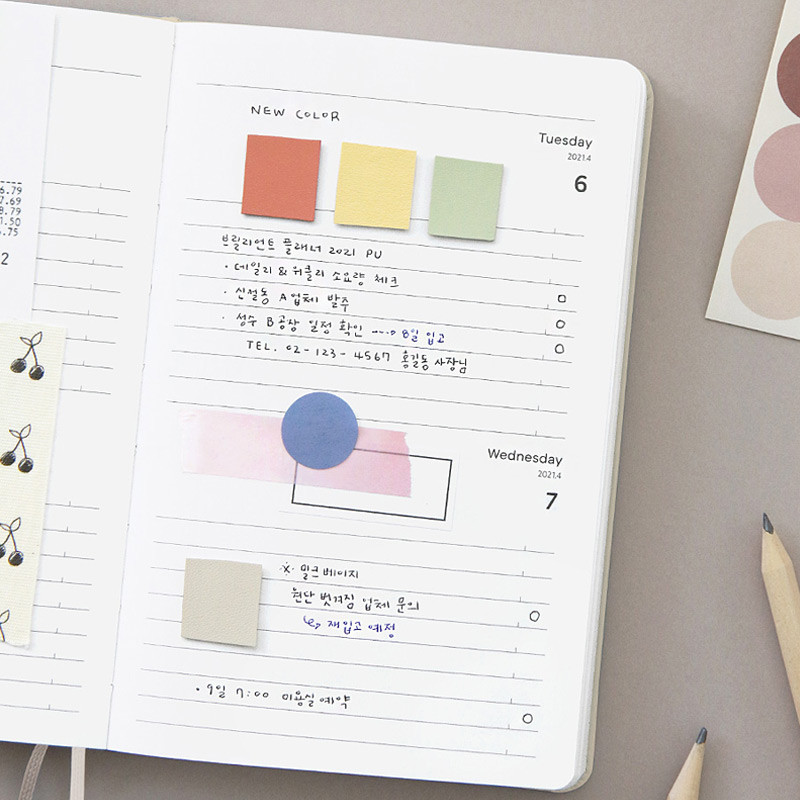 Daily plan - ICONIC 2021 Brilliant dated daily diary planner