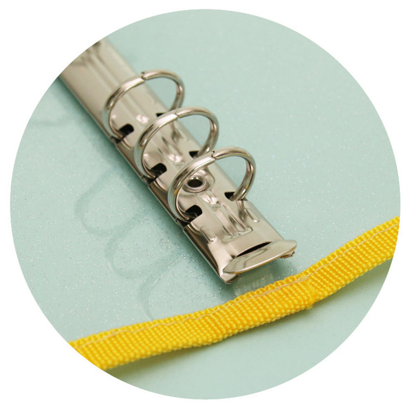 Sturdy ring - Second Mansion Zipper twinkle A5 size 6-ring binder cover Sturdy ring - Second Mansion Zipper twinkle A5 size 6-ring binder cover