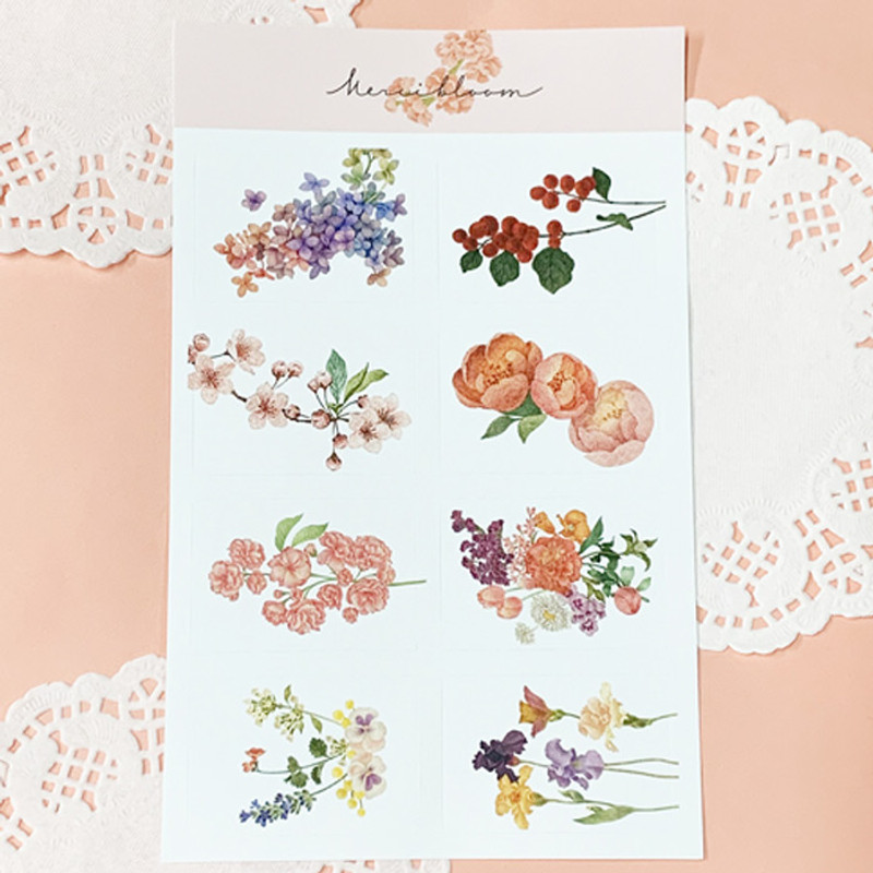 N.IVY Merci bloom removable sticker set N.IVY Merci bloom removable sticker set