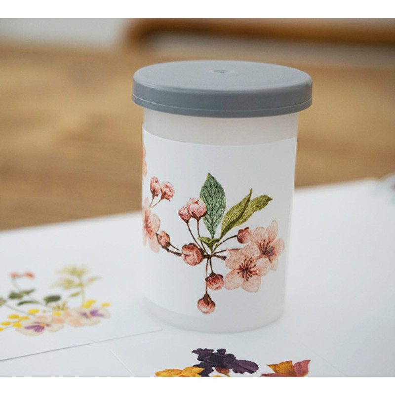 Usage example - N.IVY Merci bloom removable sticker set Usage example - N.IVY Merci bloom removable sticker set