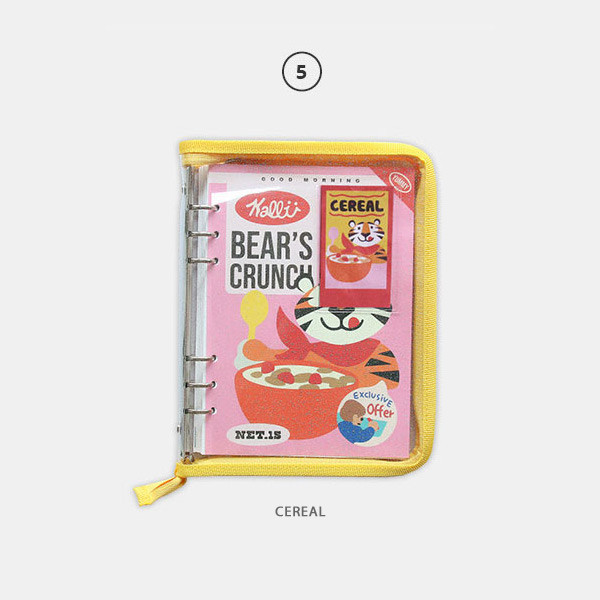 Cereal - Cool kids zipper A5 6-ring dateless weekly diary planner 