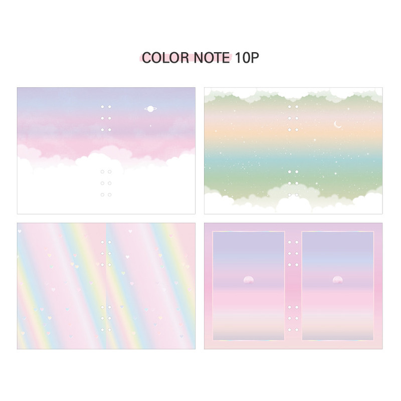 Color note - Second Mansion Moment A5 6-ring undated weekly diary planner