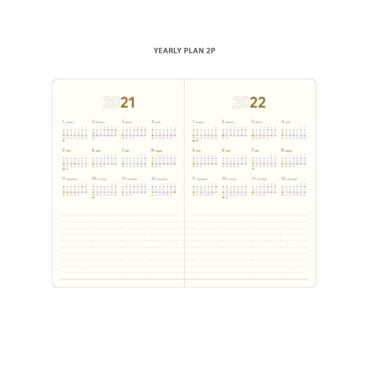 Yearly plan - 2021 Making memory medium dated weekly planner