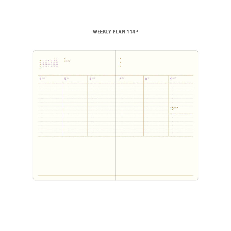Weekly plan - 2021 Making memory medium dated weekly planner