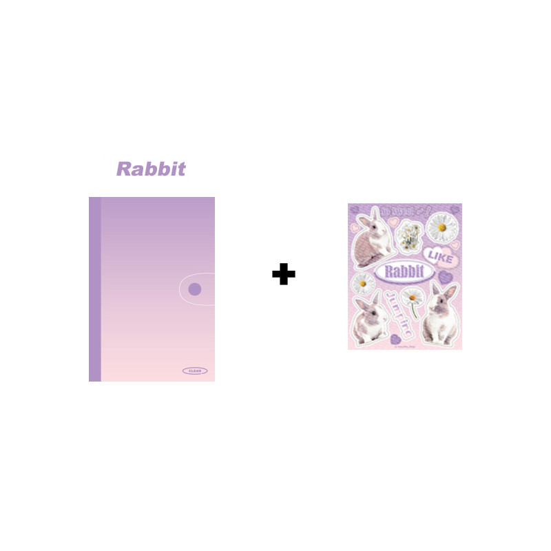 Rabbit - Wanna This Object dateless weekly diary with sticker