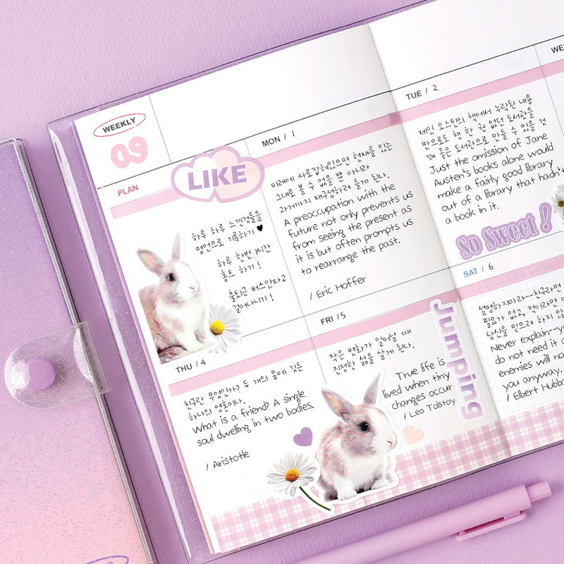 Weekly plan - Wanna This Object dateless weekly diary with sticker