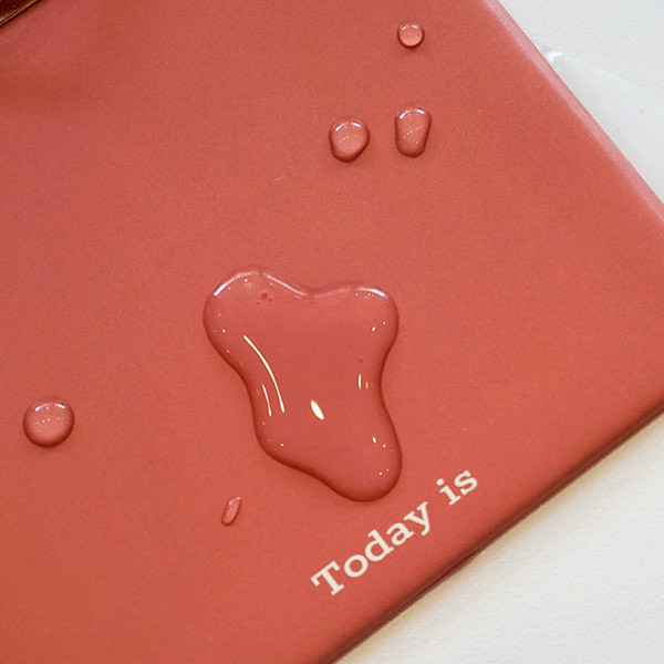 PVC material - N.IVY Today is small red clipboard holder with a notepad