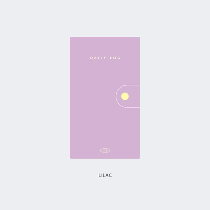 Lilac - GMZ 2021 Daily log button dated weekly diary planner
