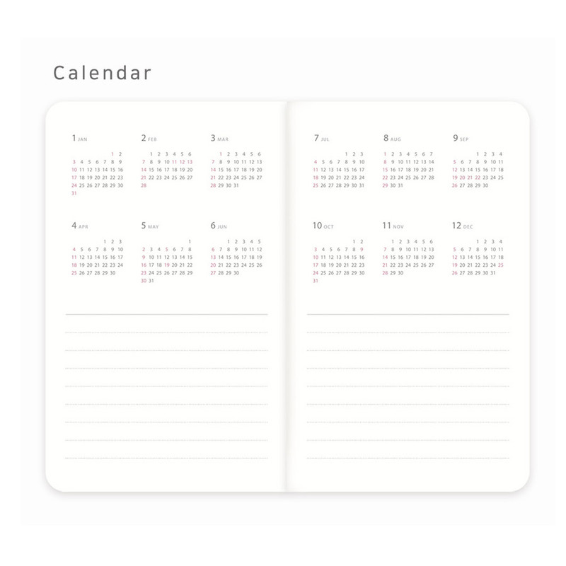 Calendar - Eedendesign 2021 Simple dated weekly diary planner