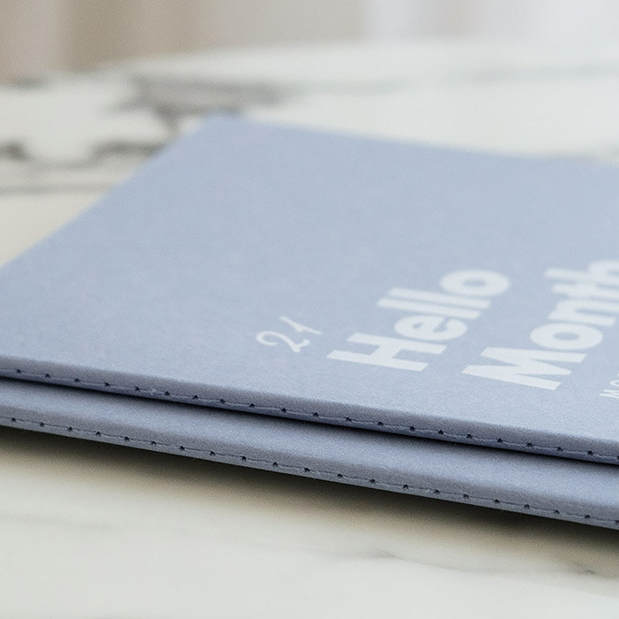 Strong binding - Eedendesign 2021 Hello month B5 dated monthly planner
