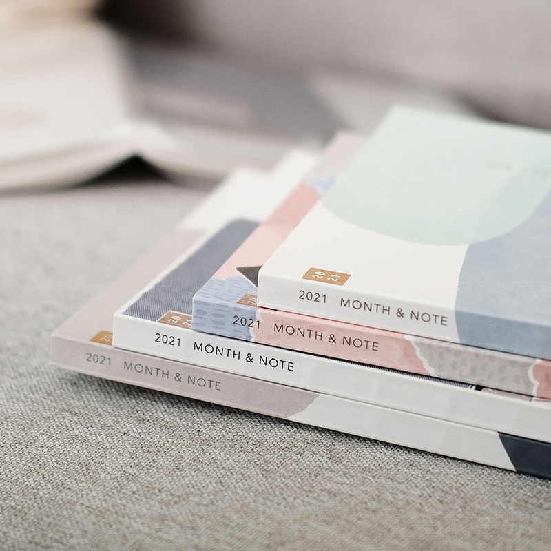 Eedendesign 2021 Month and note dated monthly diary planner
