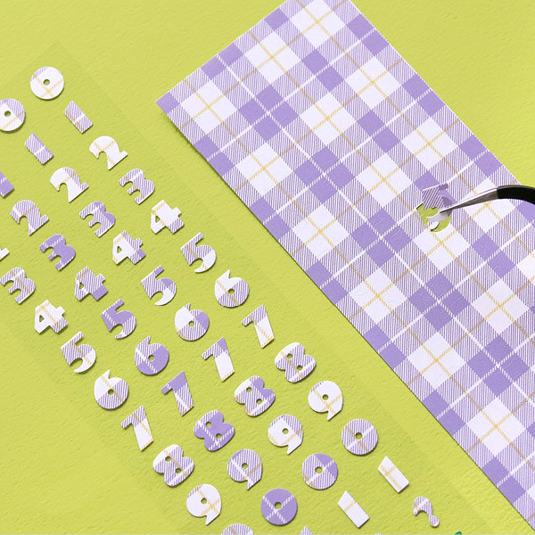 Second Mansion Hightteen number removable sticker seal