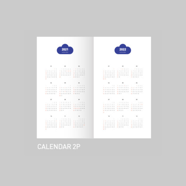 Calendar - After The Rain 2021 Cloud story dated weekly diary planner