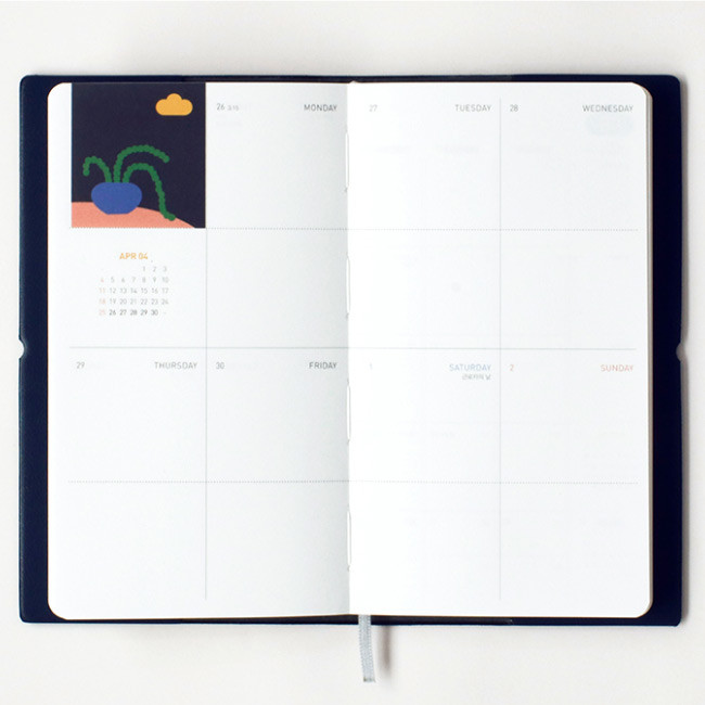 Weekly plan - After The Rain 2021 Cloud story dated weekly diary planner