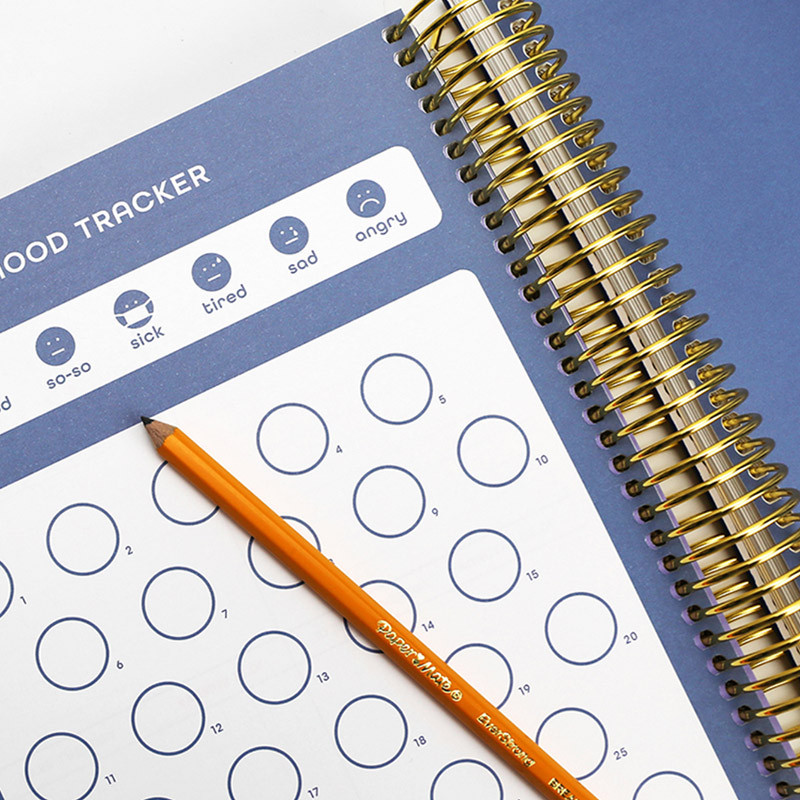 Monthly index - 2021 Wire Quote PU hardcover dated weekly planner