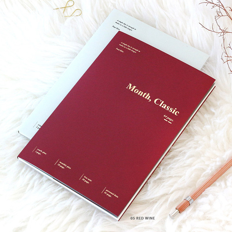 Red wine - Wanna This 2021 Month classic medium dated monthly planner Red wine - Wanna This 2021 Month classic medium dated monthly planner
