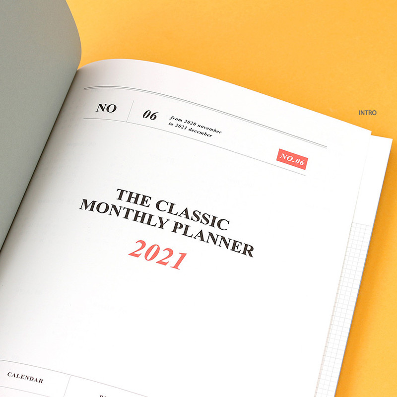 Intro - Wanna This 2021 Month classic large dated monthly planner