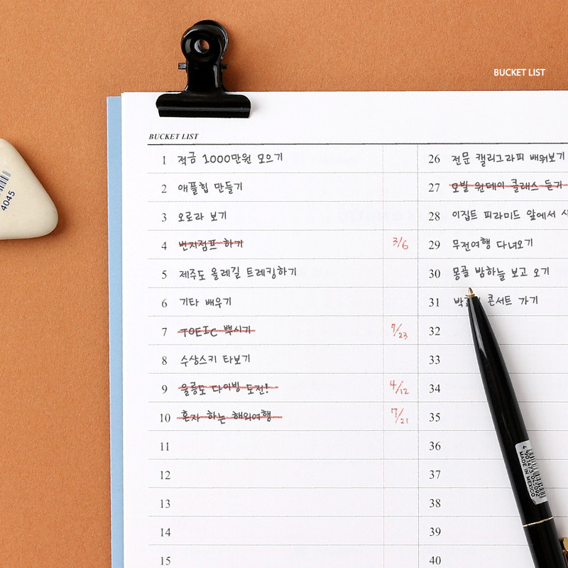 Bucket list - Wanna This 2021 Month classic large dated monthly planner