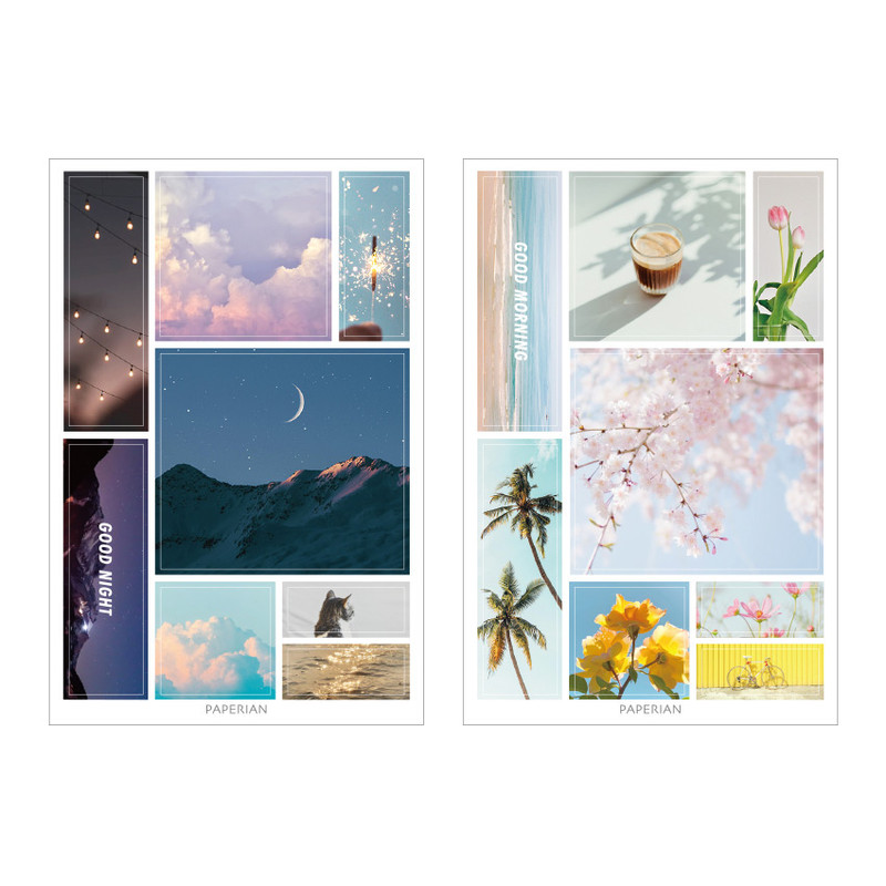 Detail of PAPERIAN Diary deco removable sticker 8 sheets set Detail of PAPERIAN Diary deco removable sticker 8 sheets set