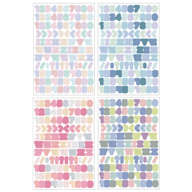 Detail of PLEPLE Number sticker 8 sheets set Detail of PLEPLE Number sticker 8 sheets set